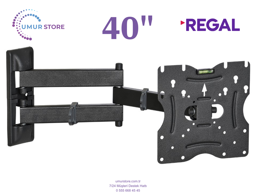 Regal 40T01900 40 inç / 22”- 49” Lcd Led Televizyon Hareketli Duv Regal 40T01900 40 inç / 22”- 49” Lcd Led Televizyon Hareketli Duv