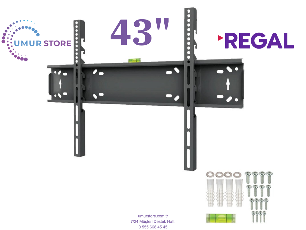 Regal 43” 43T01750 / 43”- 65” inç Lcd Led Televizyon Sabit Duvar