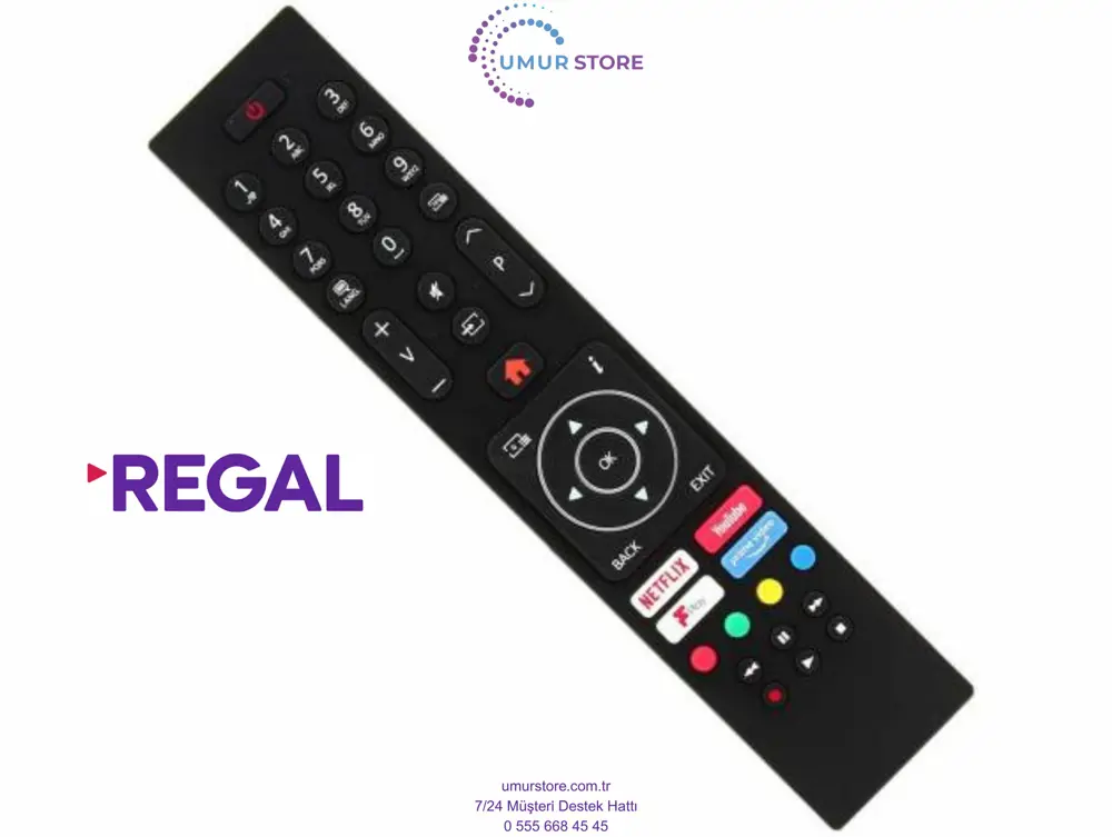 Regal 50R858 Smart 4K Led Televizyon Kumandası Regal 50R858 Smart 4K Led Televizyon Kumandası