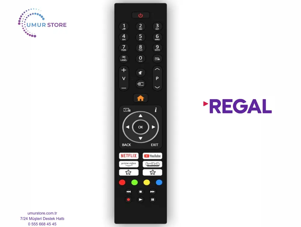 Regal 55R754UA9SE Android Televizyon Kumandası-Mikrofonsuz