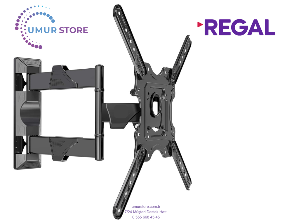 Regal 55R75U01 55'' 139 Ekran Lcd Led TV Hareketli Duvar Askı Apa