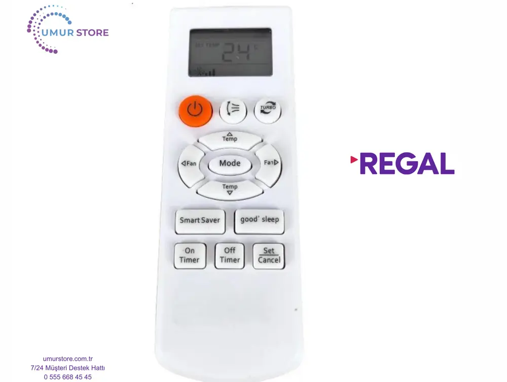 Regal Alaska ARH-119 DB93-00087R Uyumlu Klima Kumandası Regal Alaska ARH-119 DB93-00087R Uyumlu Klima Kumandası