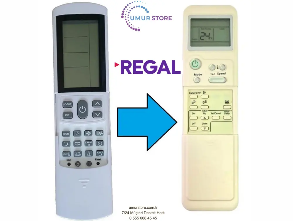 Regal Inverter Klima Uyumlu Kumanda Regal Inverter Klima Uyumlu Kumanda