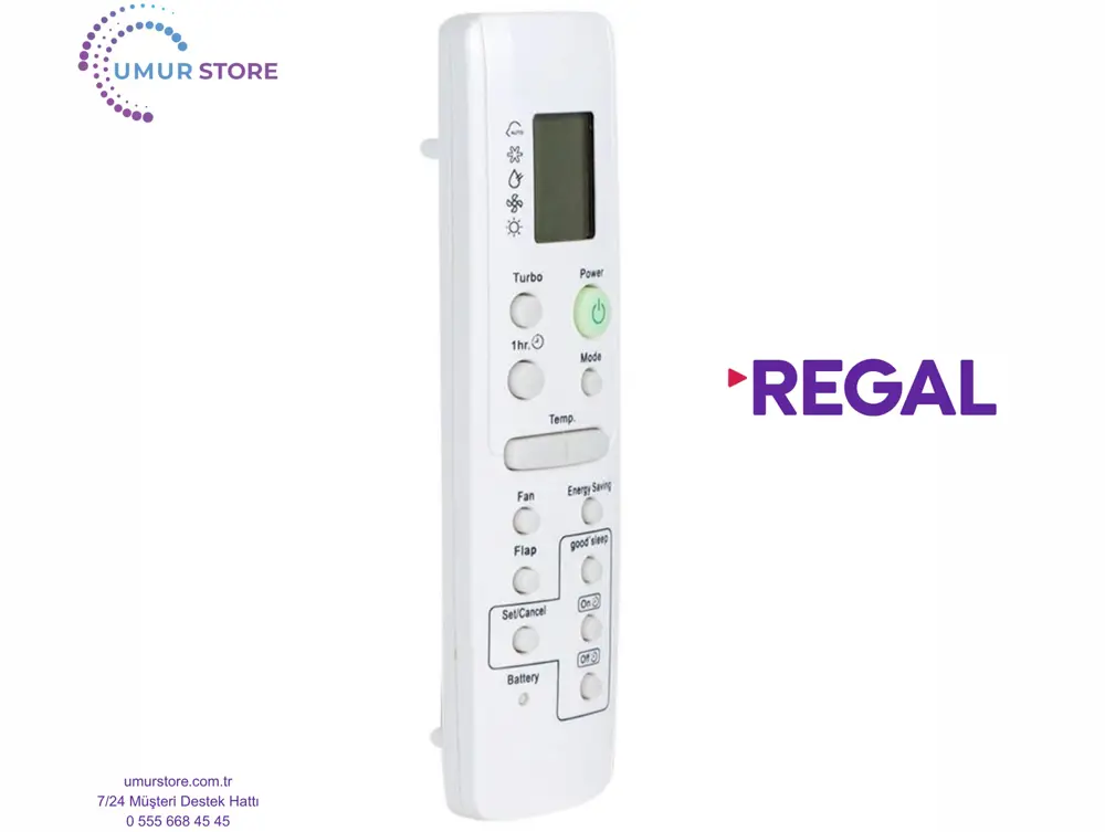Regal Luna Inverter 18000 BTU A++ Uyumlu Klima Kumandası