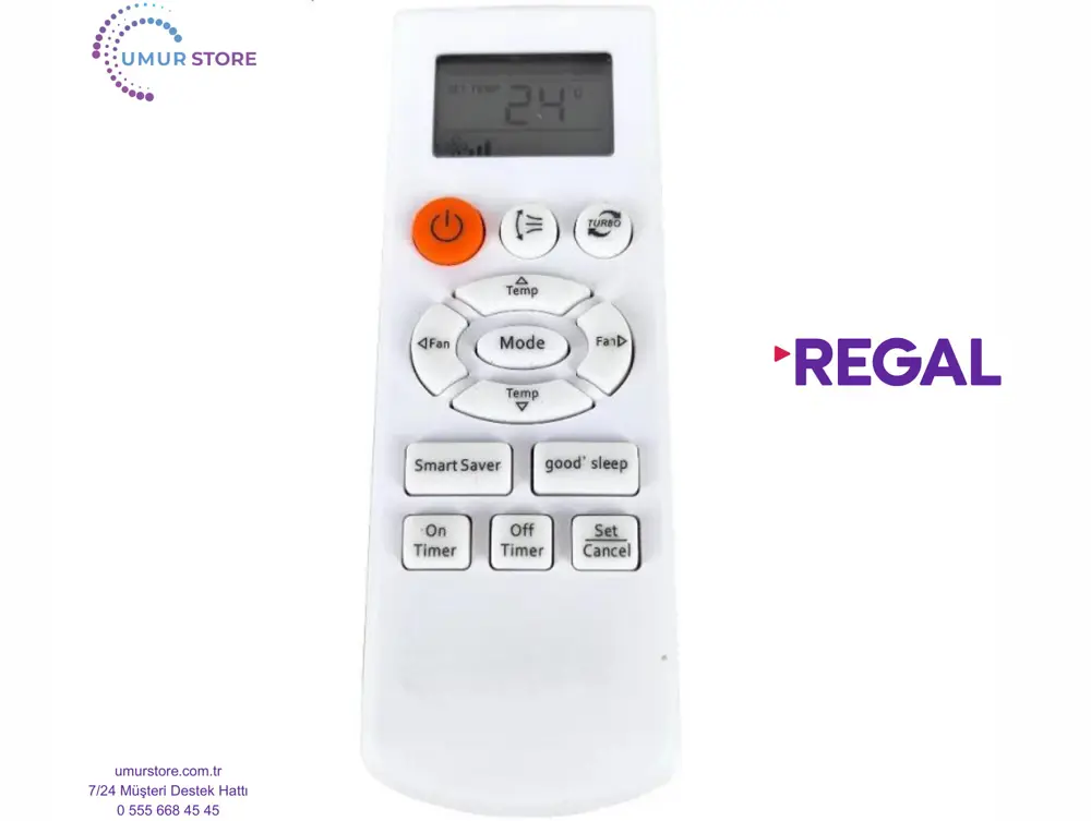 Regal RAC 5012 A++ Uyumlu Klima Kumandası
