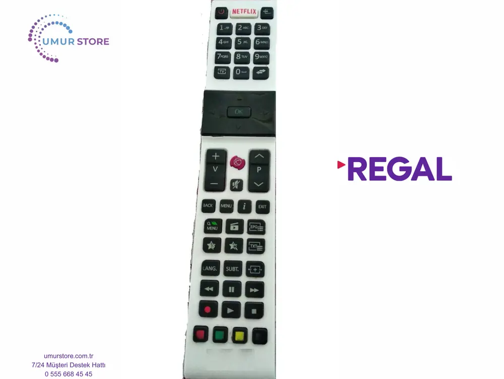 Regal-Seg-Techwood-Finlux-Hi Level Televizyon Kumandası / Beyaz Regal-Seg-Techwood-Finlux-Hi Level Televizyon Kumandası / Beyaz