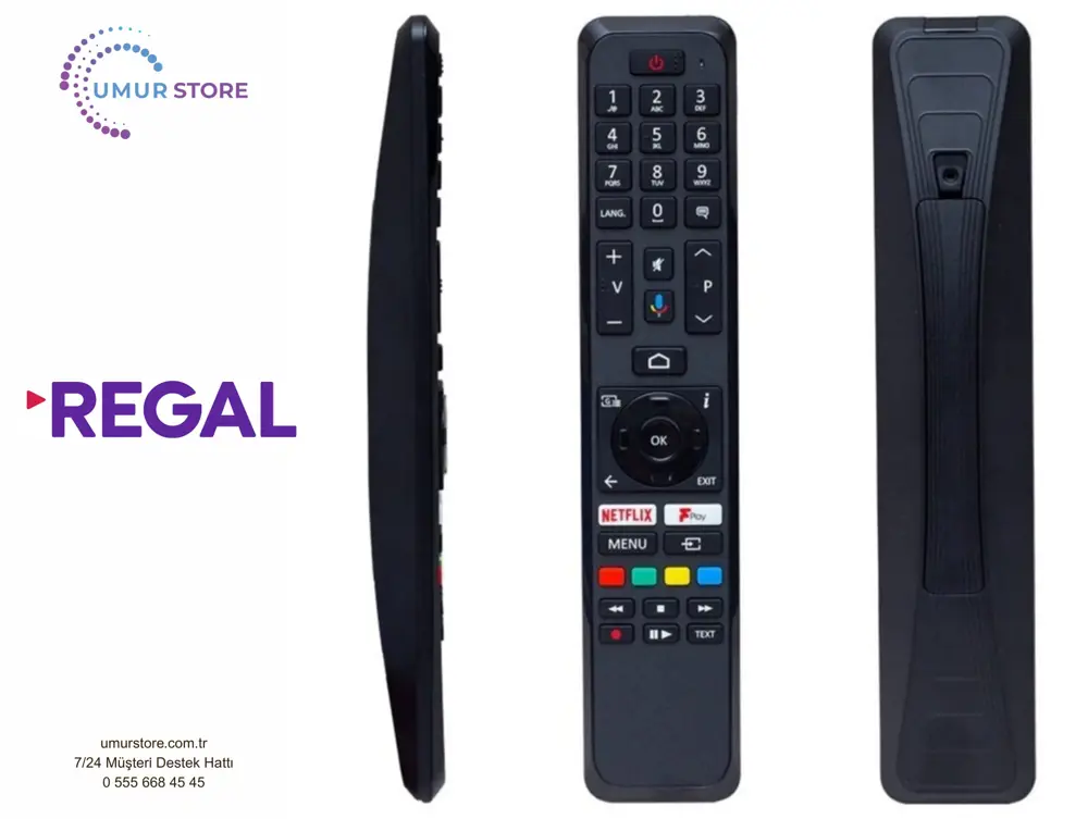 Regal Ses Komutlu Smart Led Televizyon Kumandası Regal Ses Komutlu Smart Led Televizyon Kumandası