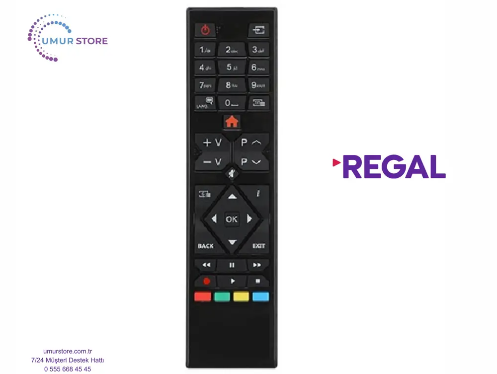 Regal Uydu Alıcılı Led Televizyon Kumandası