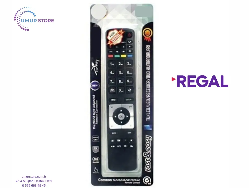REGAL, Vestel, Seg, Nexon Smart Lcd Led Televizyon Kumandası