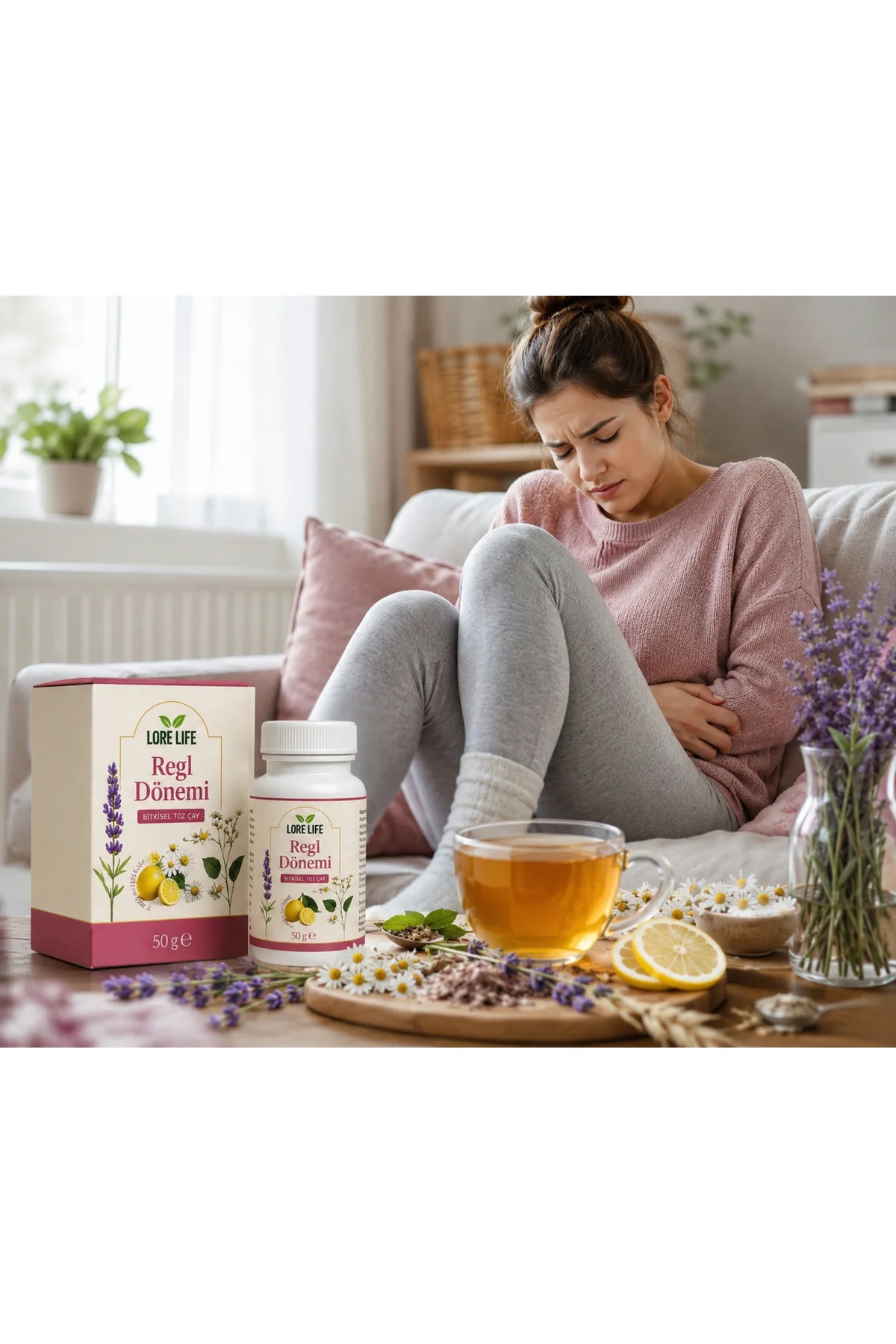 REGL DÖNEMİ İCİN 50 GR BİTKİSEL TOZ KARIŞIM.