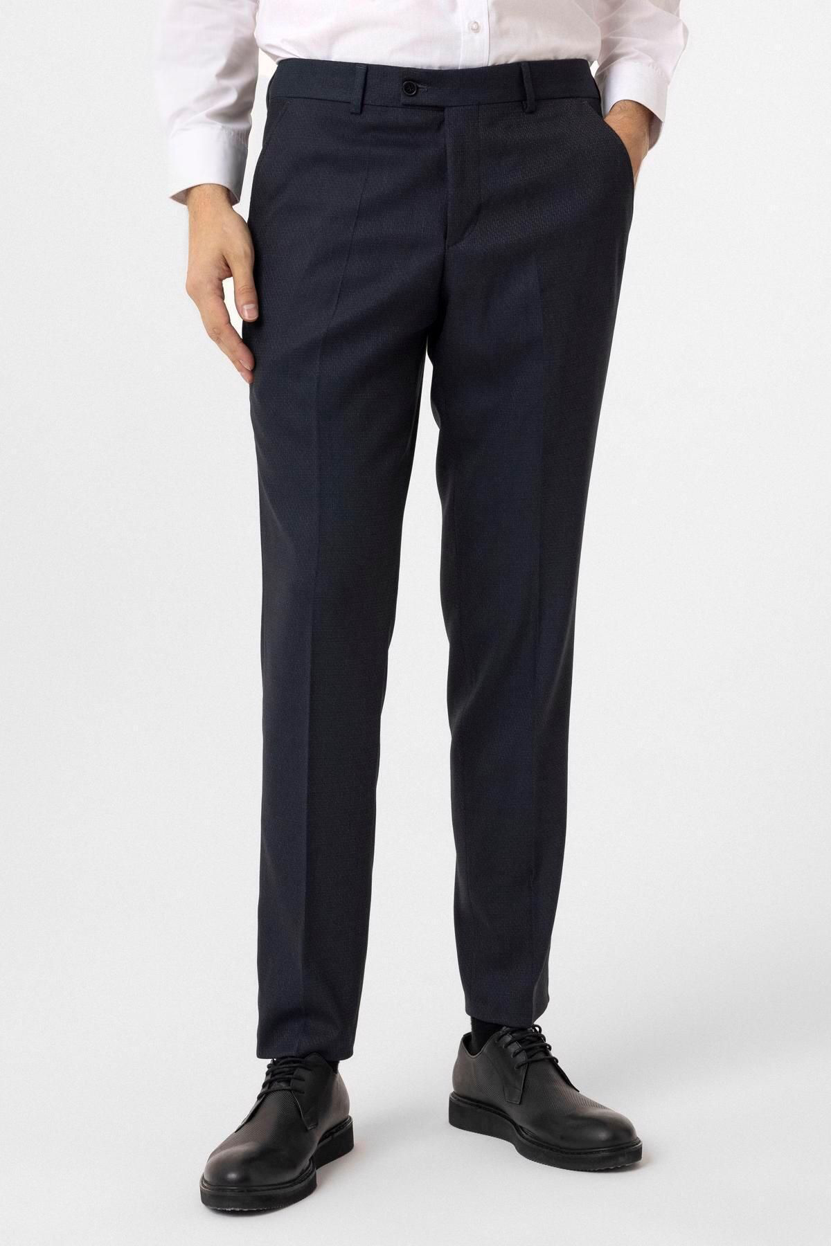 Süvari Regular Kalıp Desenli Pantolon