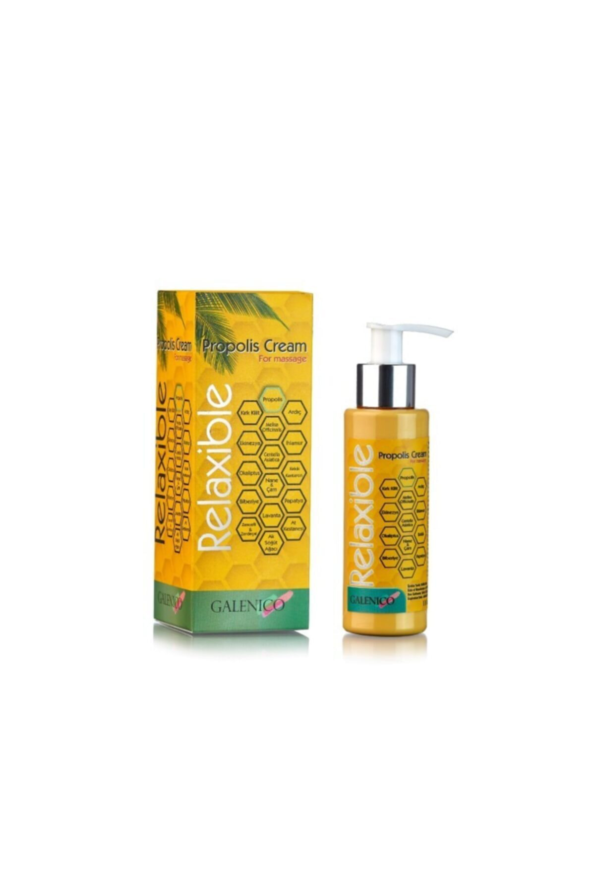 Relaxible Propolis Krem Galeniko Cream Fom Massage 110 Ml.