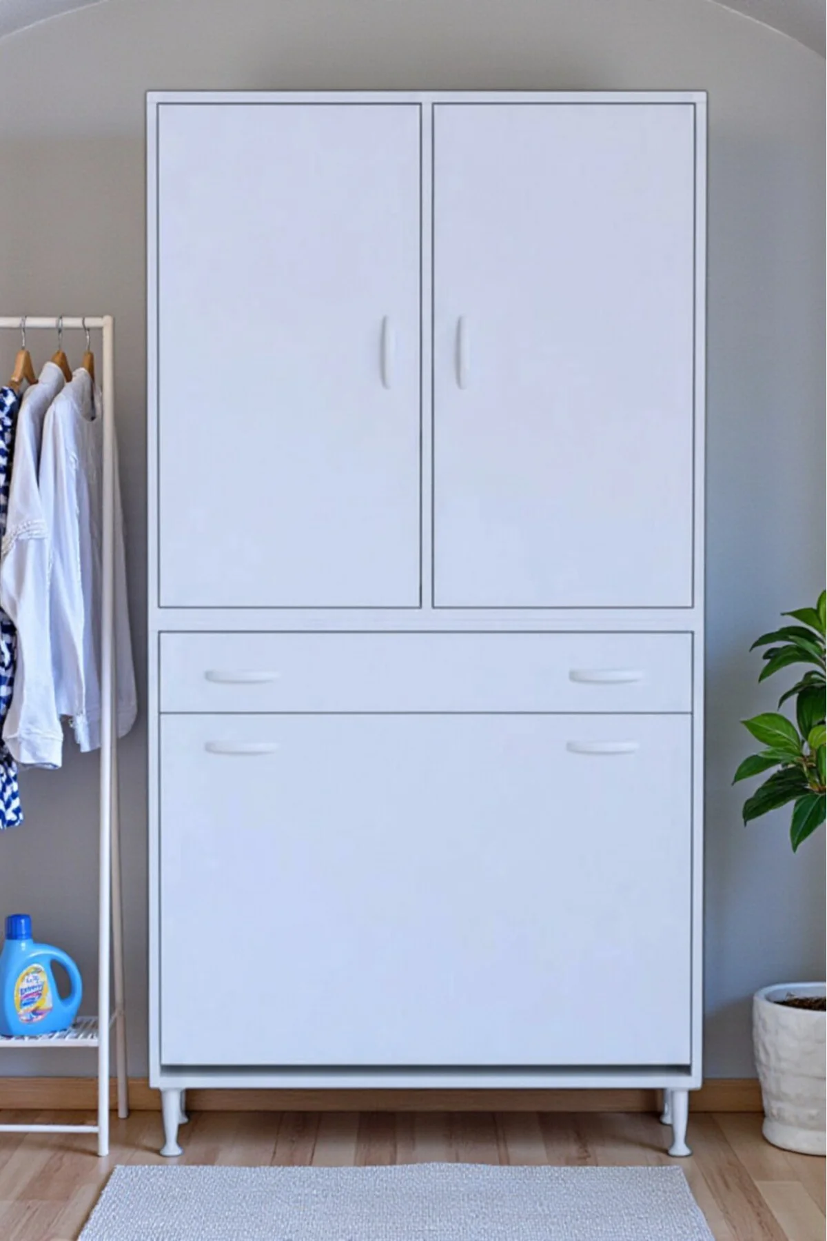 Reli Dolap Beyaz Çok Kullanımlı 95 cm Eninde Banyo Dolabı 95x171x Reli Dolap Beyaz Çok Kullanımlı 95 cm Eninde Banyo Dolabı 95x171x