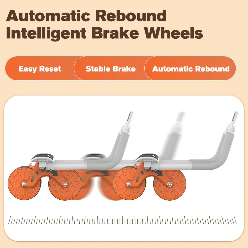 Relife AB-06 Ab Roller Dirsek Destekli Karın Çalıştırıcı, Otomatik geri tepme özellikli, Diz Matlı Karın Kası Çalıştırıcı, Erkekler ve Kadınlar için, Karın Kası