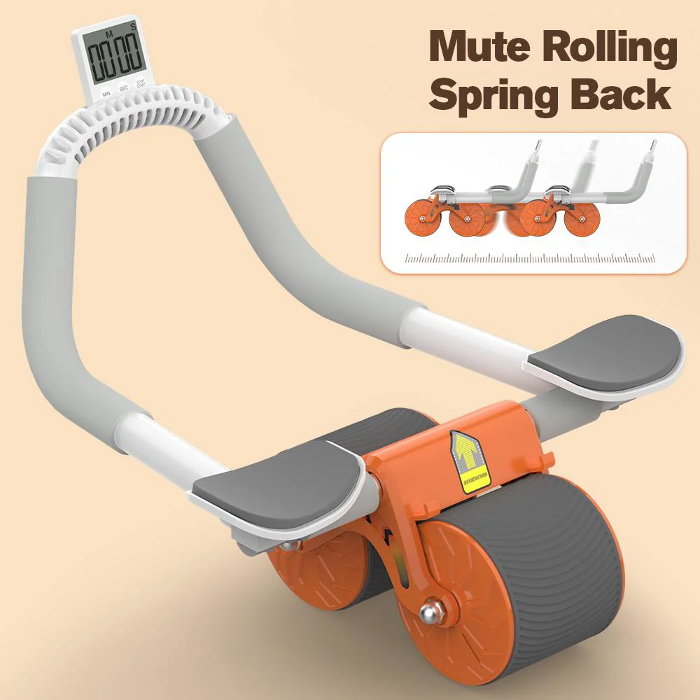 Relife AB-06 Ab Roller Dirsek Destekli Karın Çalıştırıcı, Otomatik geri tepme özellikli, Diz Matlı Karın Kası Çalıştırıcı, Erkekler ve Kadınlar için, Karın Kası