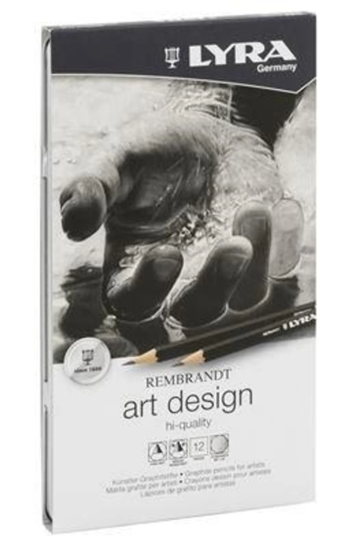 Rembrandt Art Design Profesyonel Dereceli Kalem Seti 12'li Metal 