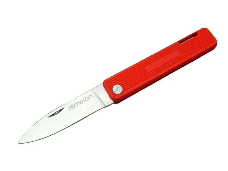 Remixon K200red Kamp / Bahçe Çakı Kırmızı 18 Cm - Manuel, Plastik