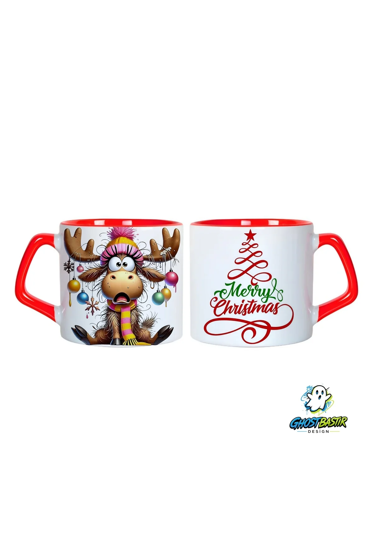 Ren Geyikli Noel | Yılbaşı Kupa Bardak | Tek Adet 1062