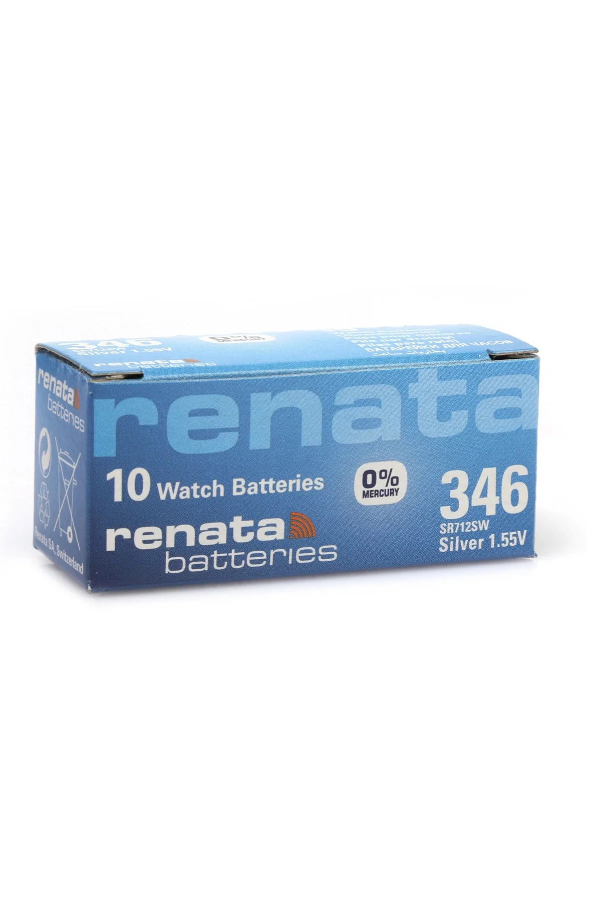 Renata 346 Sr712Sw 1.55V Alkalin Saat Pili 10 Adet Renata 346 Sr712Sw 1.55V Alkalin Saat Pili 10 Adet