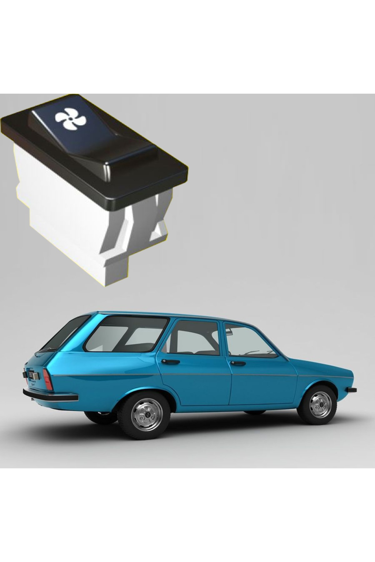 Crn Renault 12 Kalorifer Düğmesi