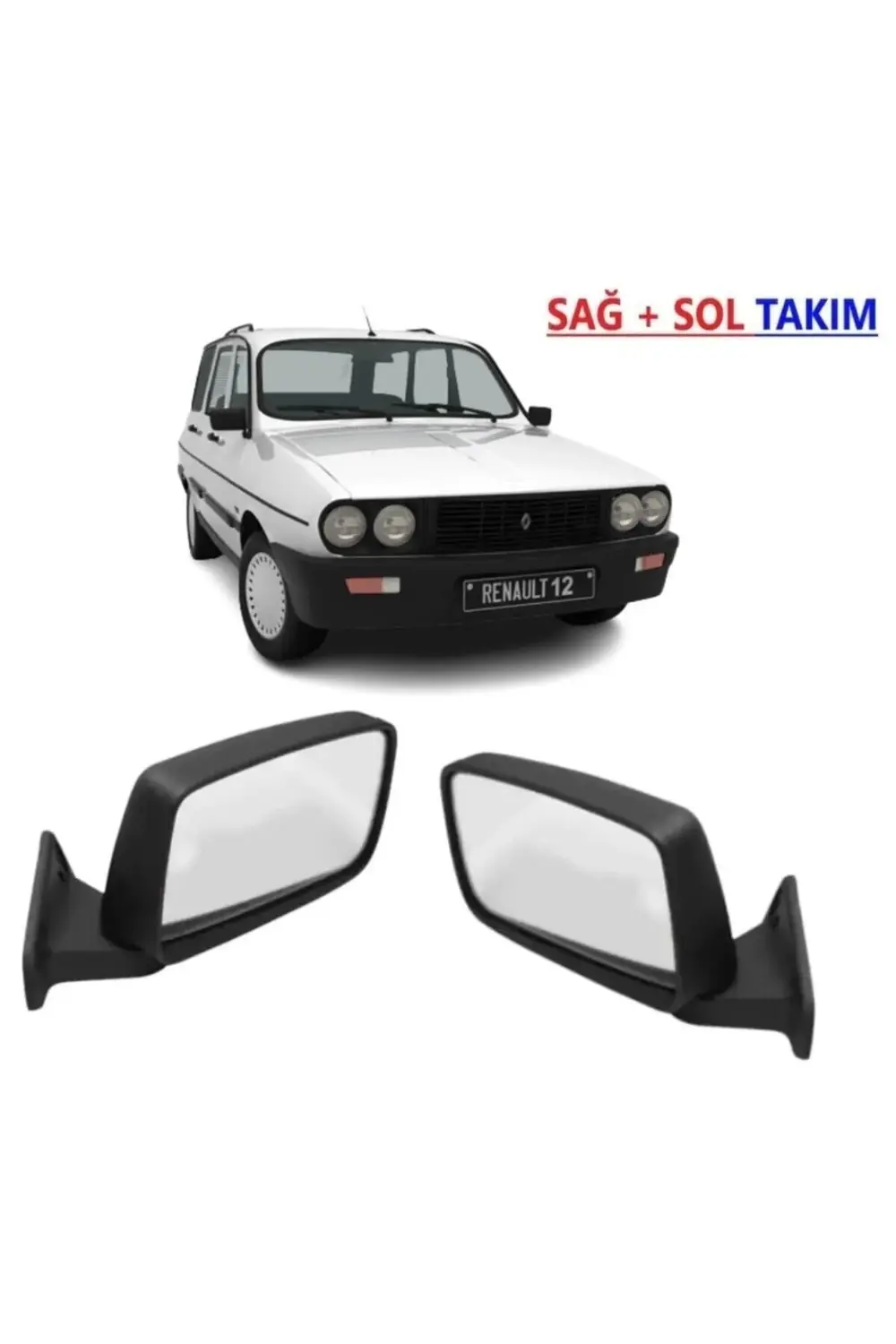 Renault 12 Toros Sağ Ve Sol Dikiz Aynası Takımı Seti Dokunmatik