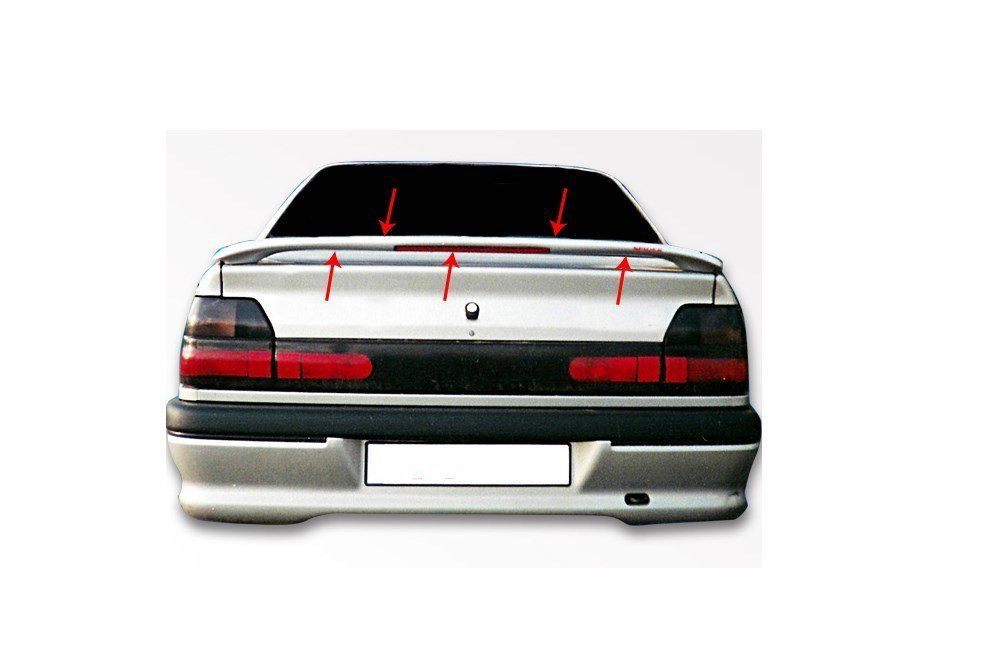 Renault 19 Uyumlu Sedan Spoiler Bagaj Yüksek (Işıklı) Fiber 1993-