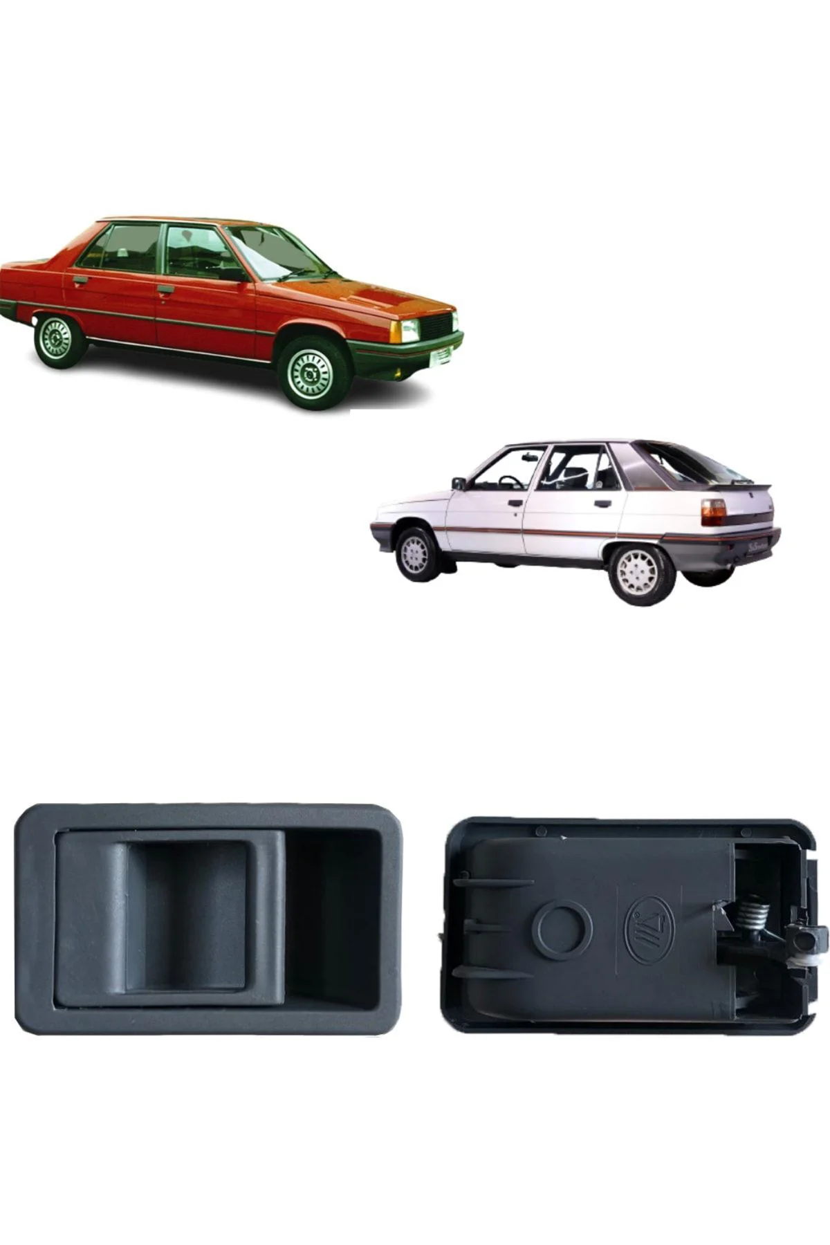 Renault 9 - 11 Serisi Sağ+sol Ön+arka Iç Kapı Açma Kolu Takımı