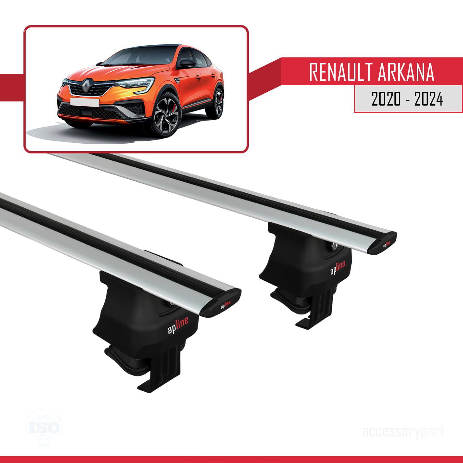 Renault Arkana 2020 ve Sonrası ile uyumlu ACE-4 Ara Atkı Tavan Ba