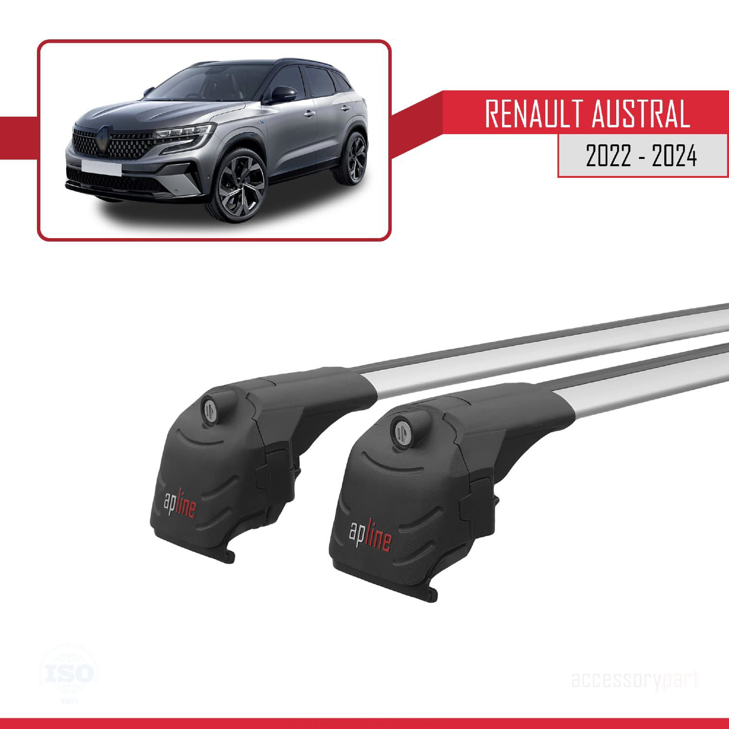 Renault Austral 2022 ve Sonrası ile uyumlu ACE-2 Ara Atkı Tavan B