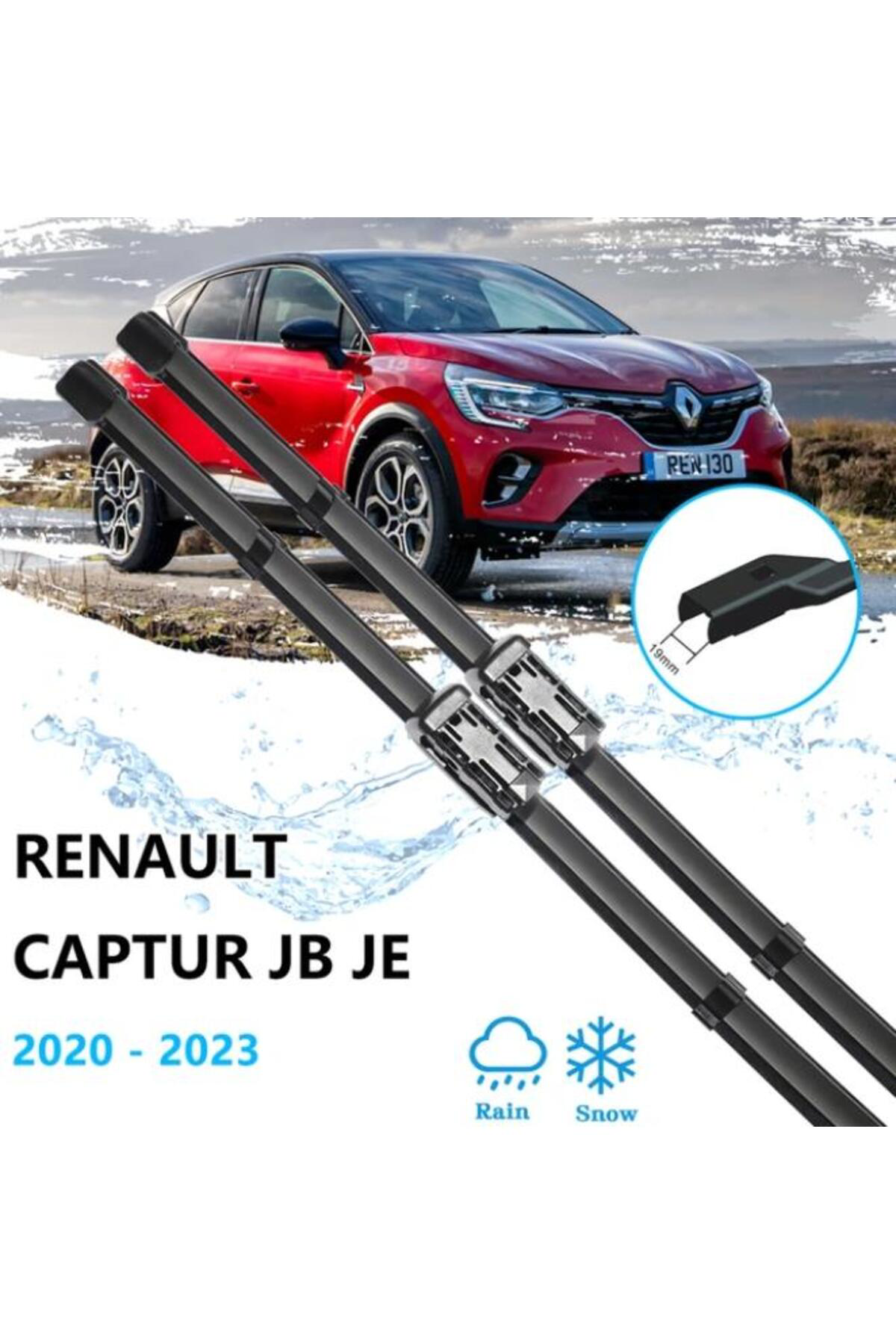 Fesan Renault Captur Ön Cam Muz Silecek Takimi 2020--2023