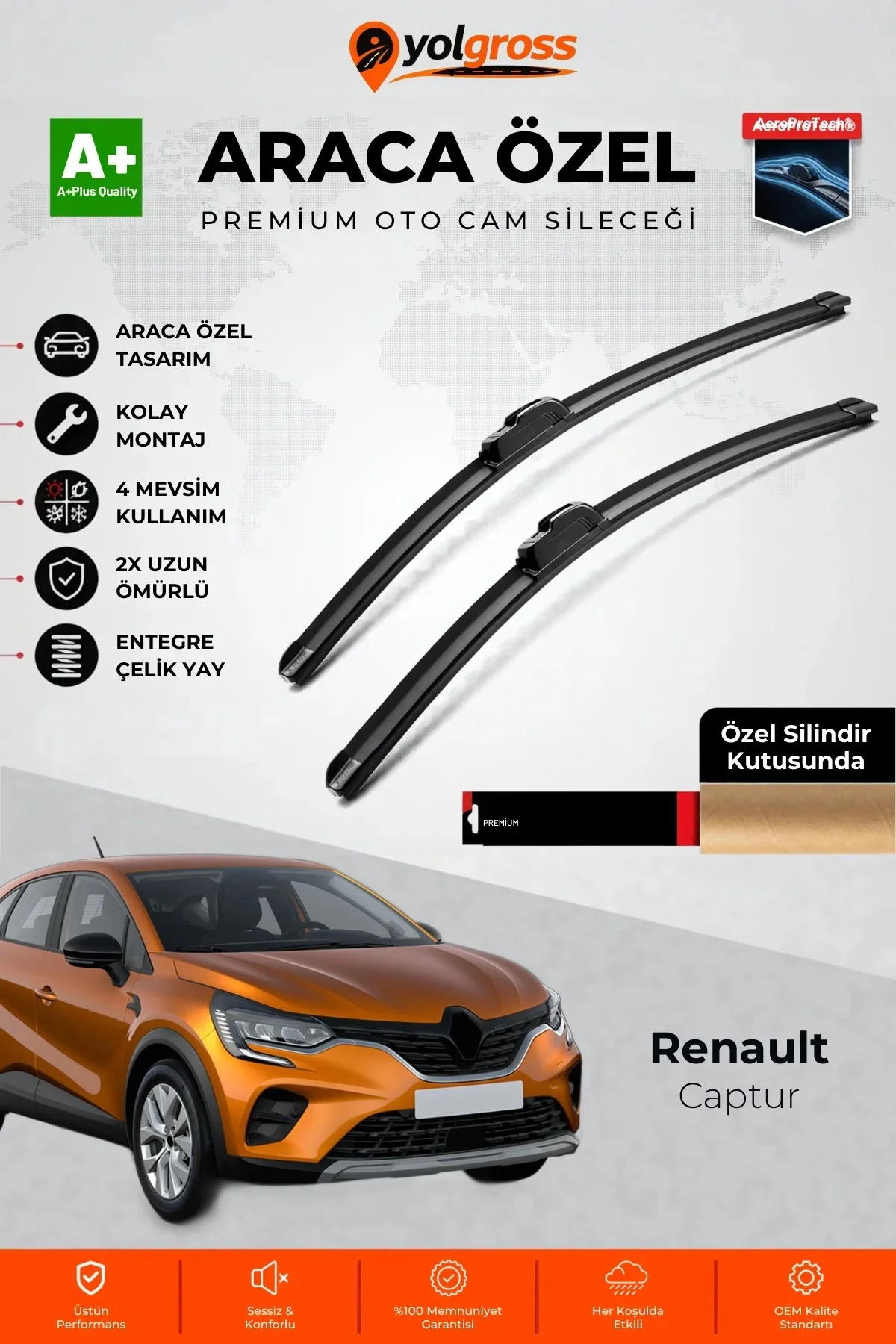 Renault Captur Ön Cam Silecek Seti 2020 Üzeri Premium Araca Özel 70-35 Cm A+ Kalite Renault Captur Ön Cam Silecek Seti 2020 Üzeri Premium Araca Özel 70-35 Cm A+ Kalite
