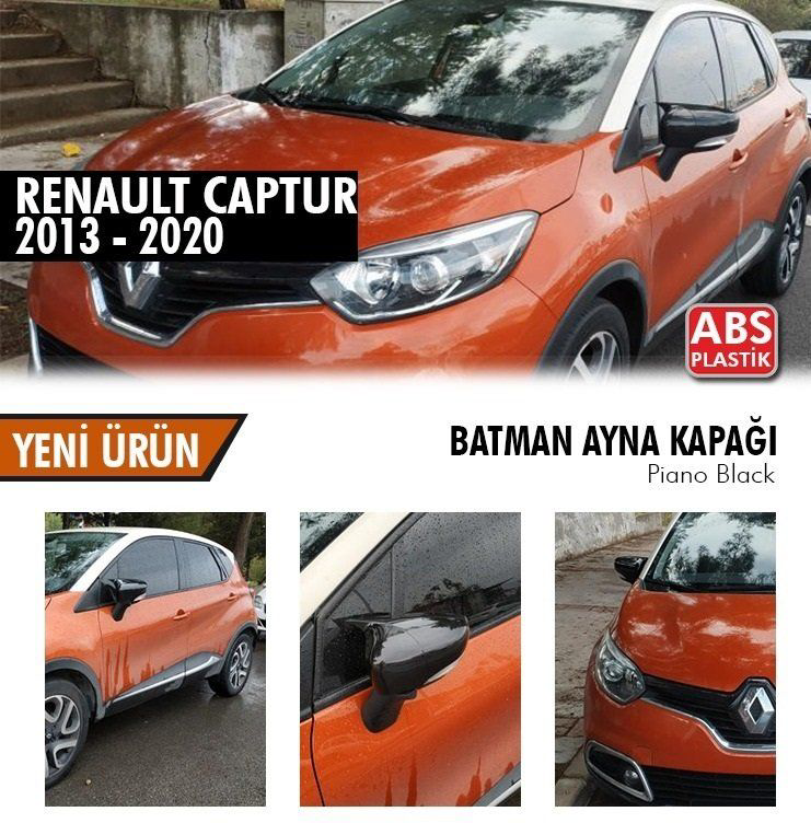 Renault Captur Uyumlu (2013-2020) Yarasa Ayna Kapağı (Piano Black Fiyatı, Yorumları ve Özellikleri