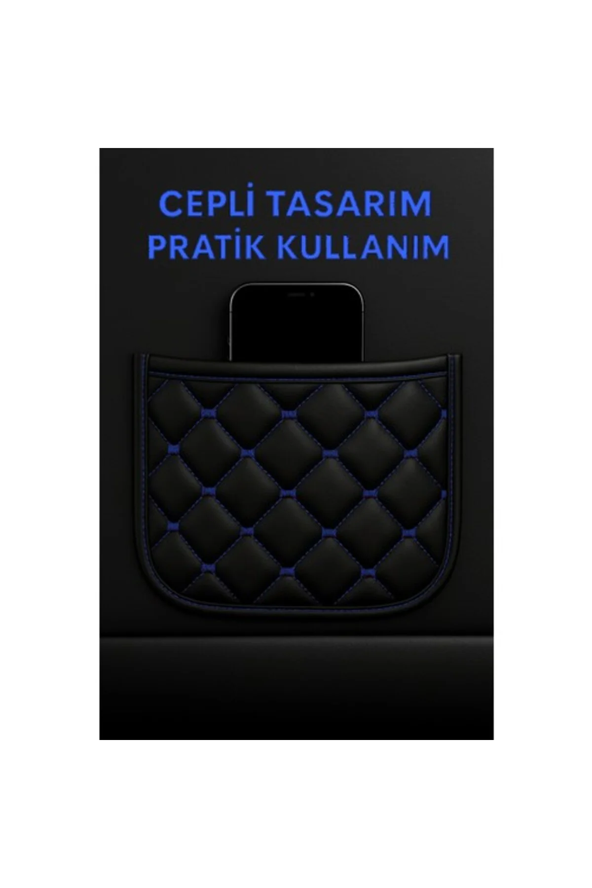 Renault Captur Uyumlu 3 Parça Kapitone Kumaş Minder Siyah Mavi Fiyatı, Yorumları ve Özellikleri
