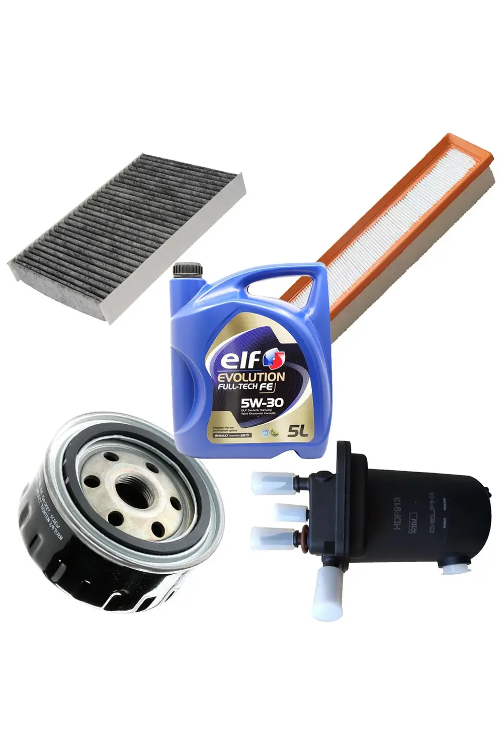 Renault Clio 2 1.5 Dci Filtre Bakım Seti 55-70-66-80-100 Bg Model