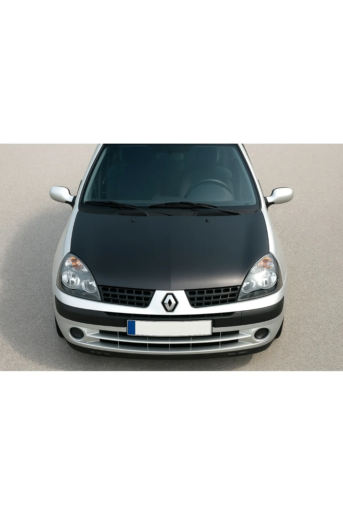 Renault Clio 2 (2002-2008) Tam Kaput Maskesi – Mat Siyah Suni Deri | Şık ve Koruyucu Tasarım - Görsel 3