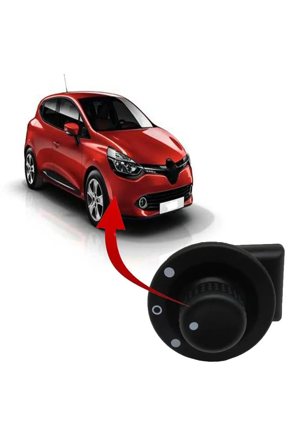 Renault Clio 2005-2014 Master 2010-2016 Ayna Ayar Düğmesi Renault Clio 2005-2014 Master 2010-2016 Ayna Ayar Düğmesi