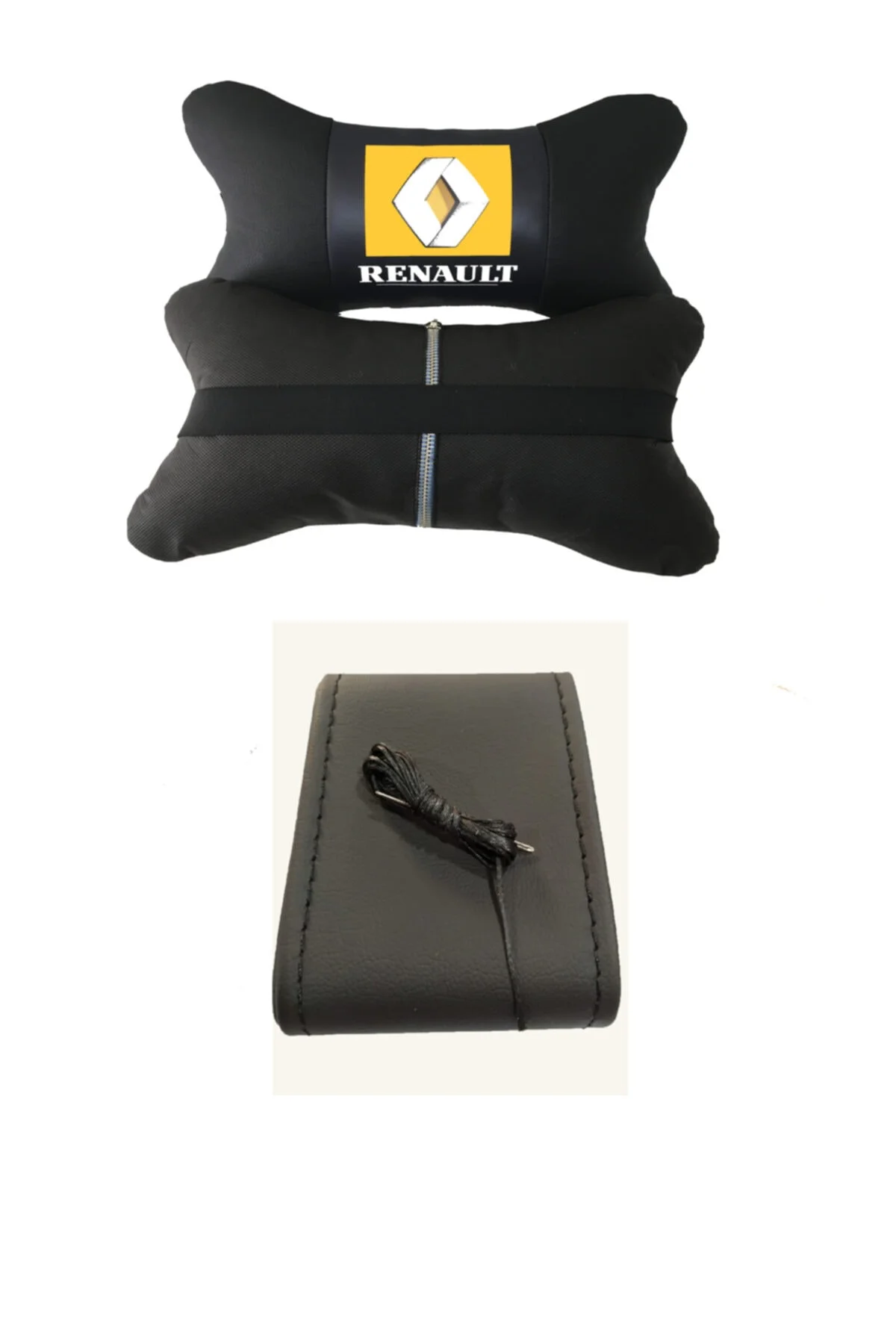 Renault Clio (2006-2009) Uyumlu Dikmeli Direksiyon Kılıfı + 5d Ortopedik Boyun Yastığı (2li Set) Renault Clio (2006-2009) Uyumlu Dikmeli Direksiyon Kılıfı + 5d Ortopedik Boyun Yastığı (2li Set)
