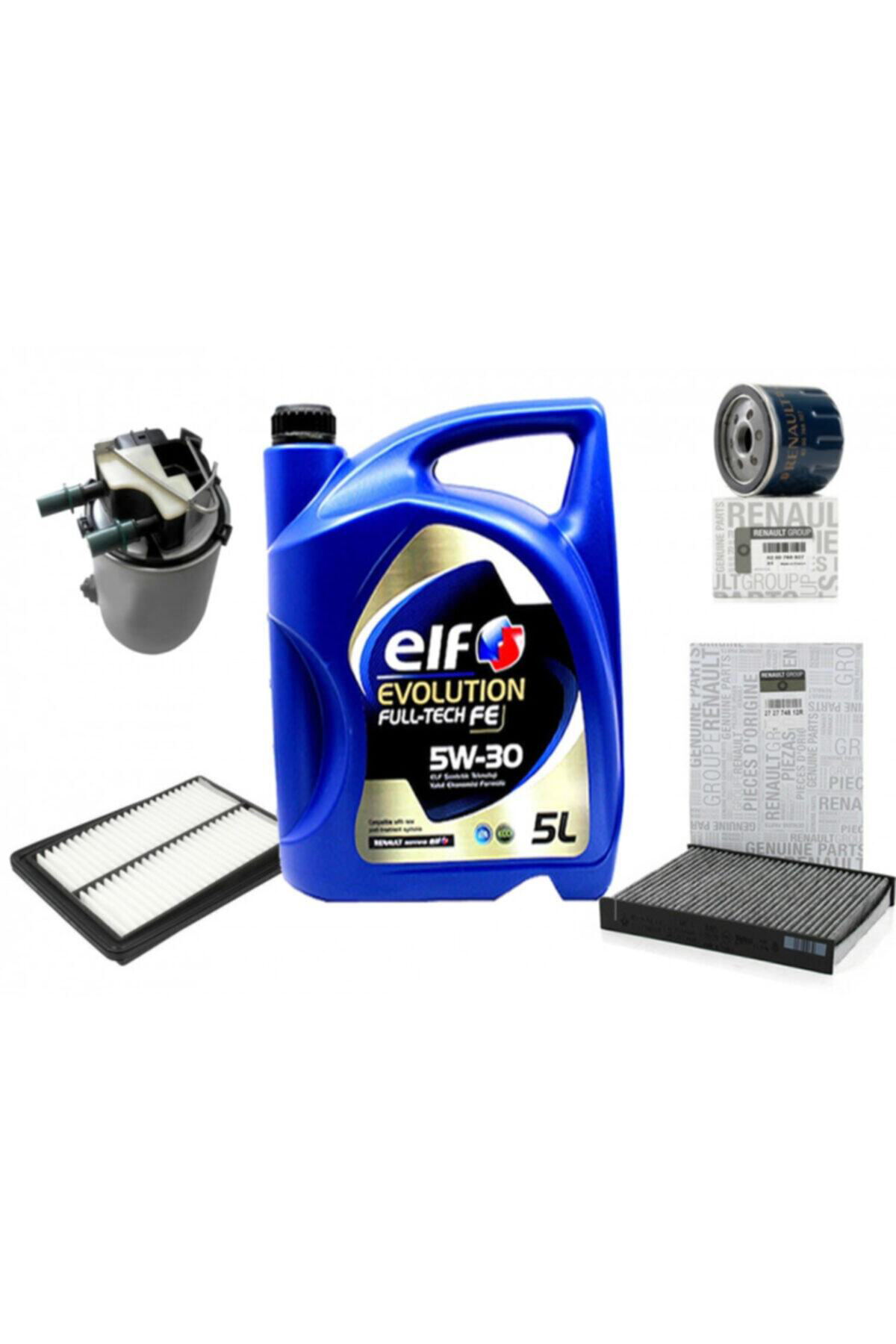 Renault Clio 4 1.5 Dci Filtre Bakım Seti Ve Motor Yağı 5w-30 5lt