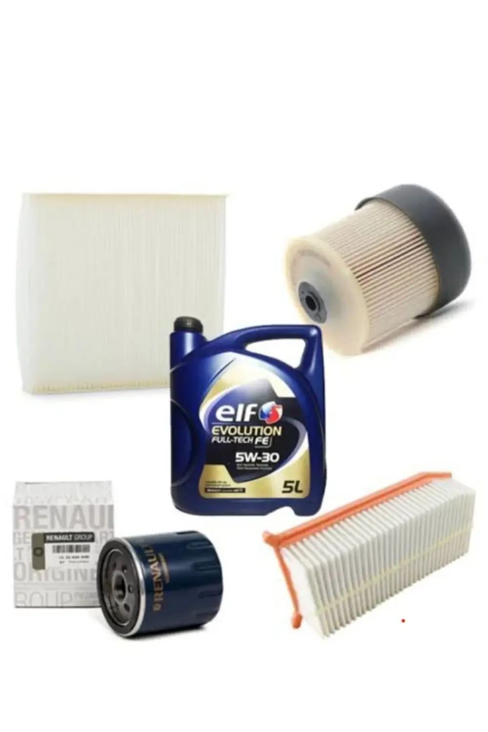 Renault Clio 4 1.5 Dci Kw62-63 Filtre Bakım Set 2012-2021- +ELF Y