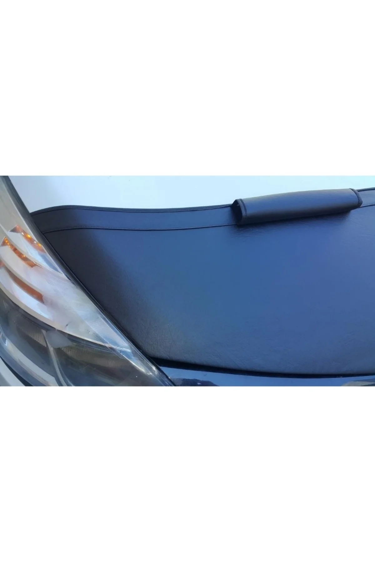 Renault Clio 4 2016 Suni Deri Lüx Kaput Koruyucu Maske Renault Clio 4 2016 Suni Deri Lüx Kaput Koruyucu Maske - Görsel 3
