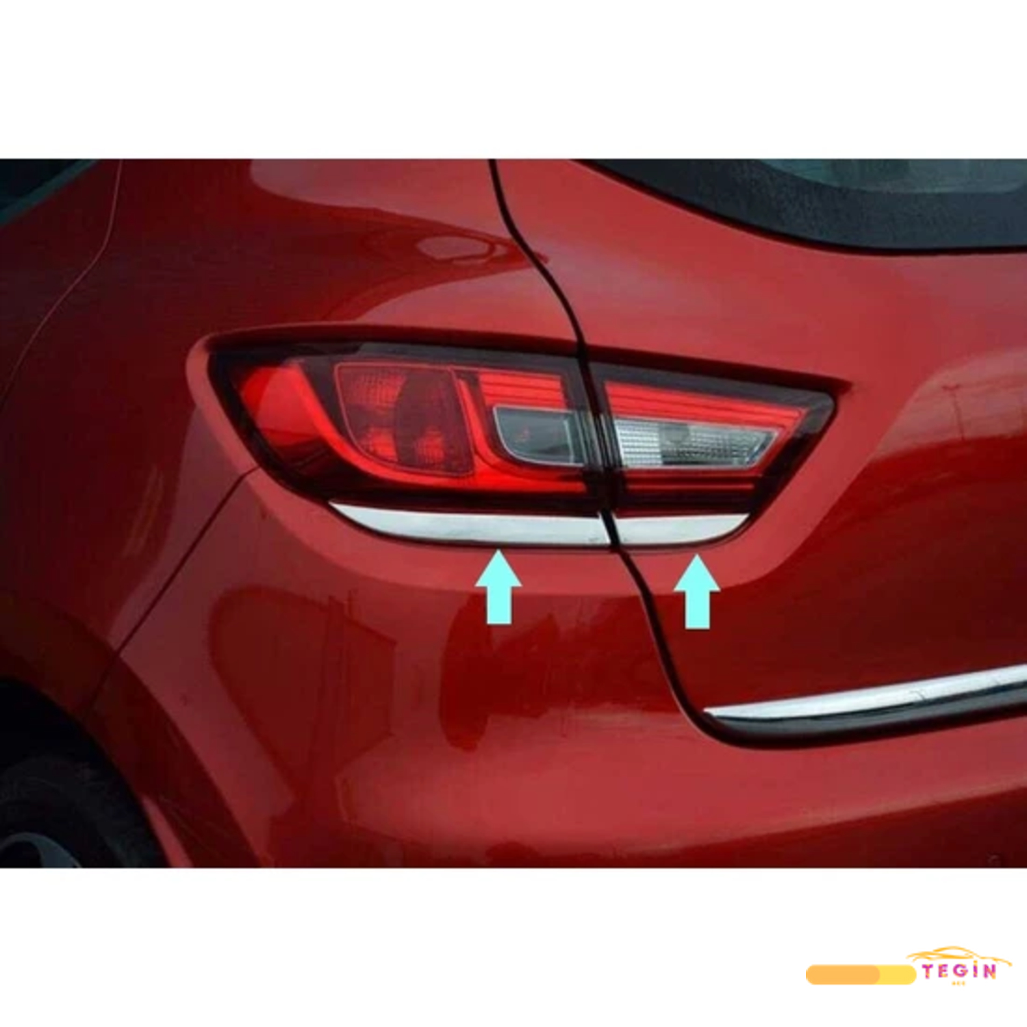 Renault Clio  4 HB 5D 2012 Sonrası Stop Alt Çıtası 4 Parça Paslan