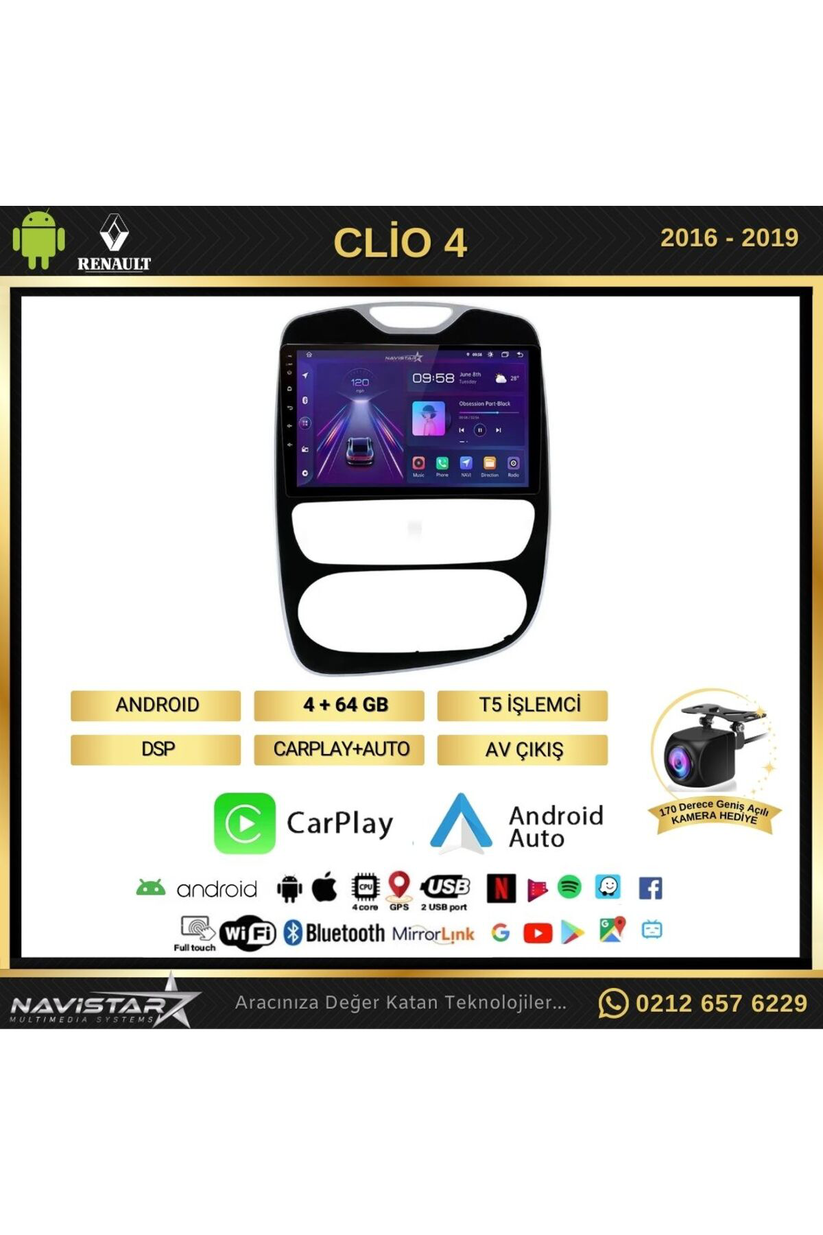 Renault Clio 4 Kablosuz Carplay 4gb 64gb Android 13 Navigasyon Mu Renault Clio 4 Kablosuz Carplay 4gb 64gb Android 13 Navigasyon Mu