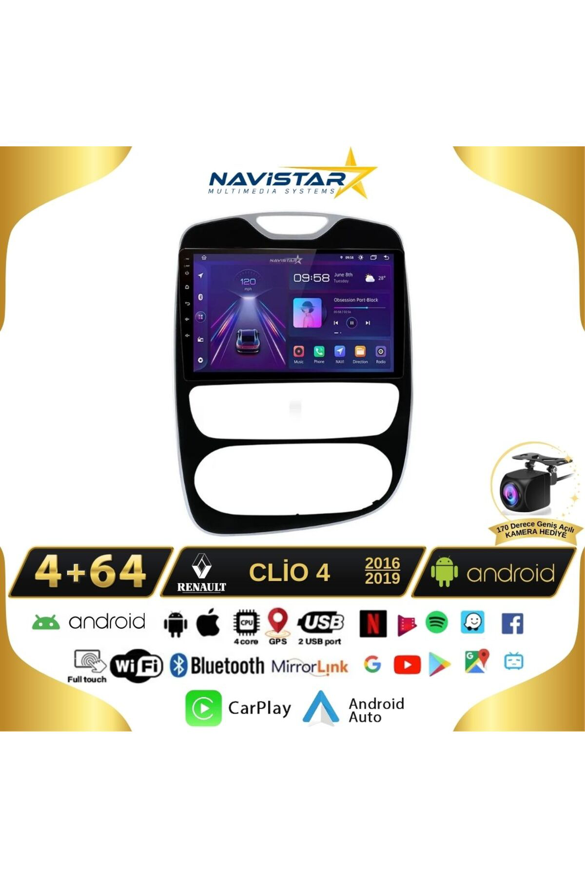 Renault Clio 4 Kablosuz Carplay 4gb 64gb Android 13 Navigasyon Mu Renault Clio 4 Kablosuz Carplay 4gb 64gb Android 13 Navigasyon Mu