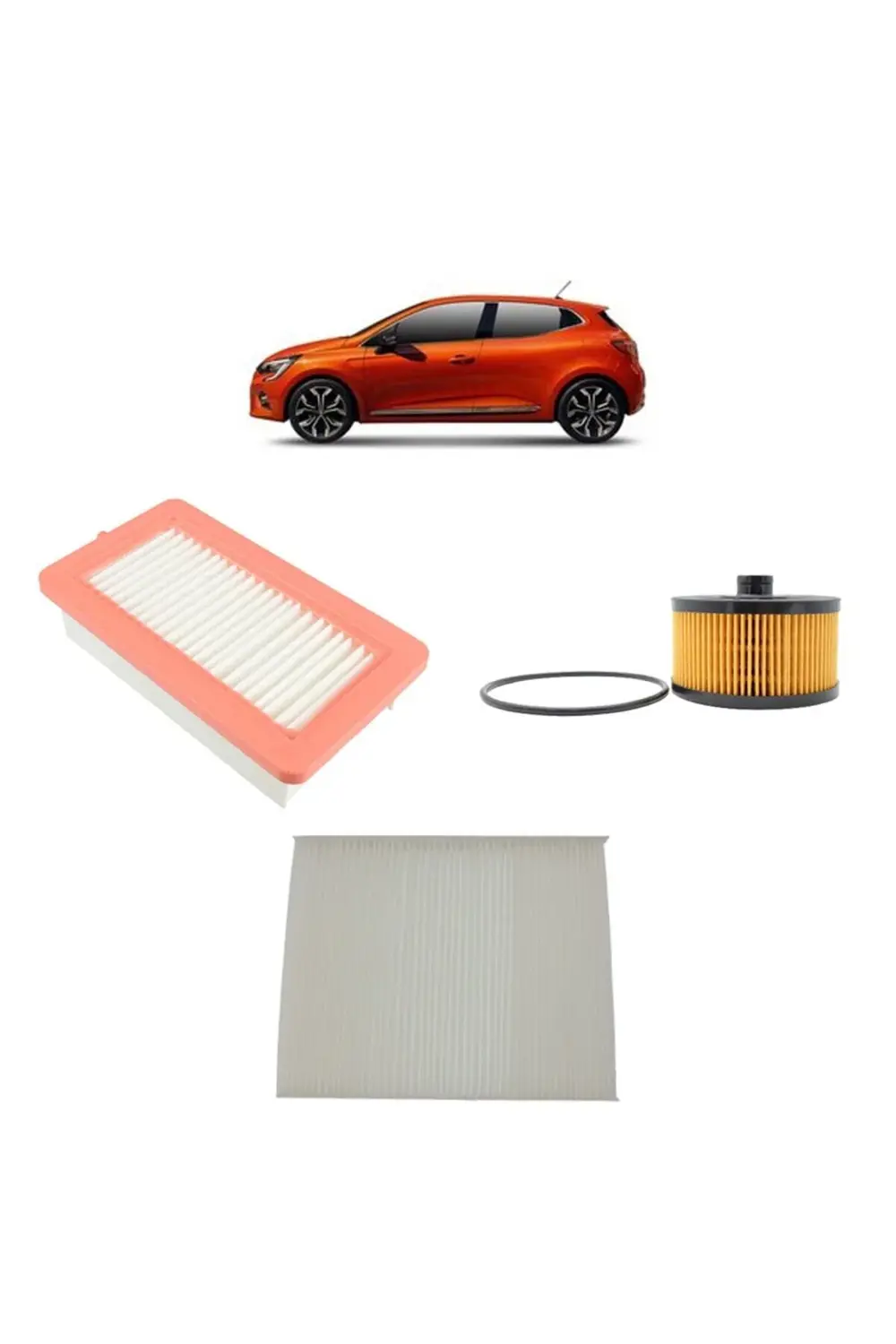 Renault Clio 5 3lü Filtre Bakım Seti 1.0 1.3 Tce 2019 Sonrası Mai