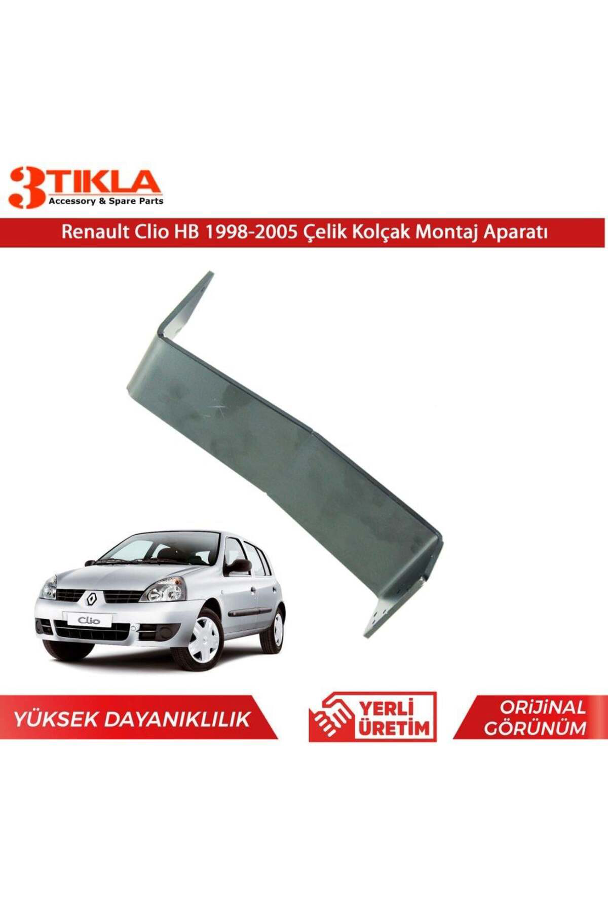 Renault Clio HB 1998-2005 Çelik Kolçak Kol Dayama Montaj Ayağı Renault Clio HB 1998-2005 Çelik Kolçak Kol Dayama Montaj Ayağı