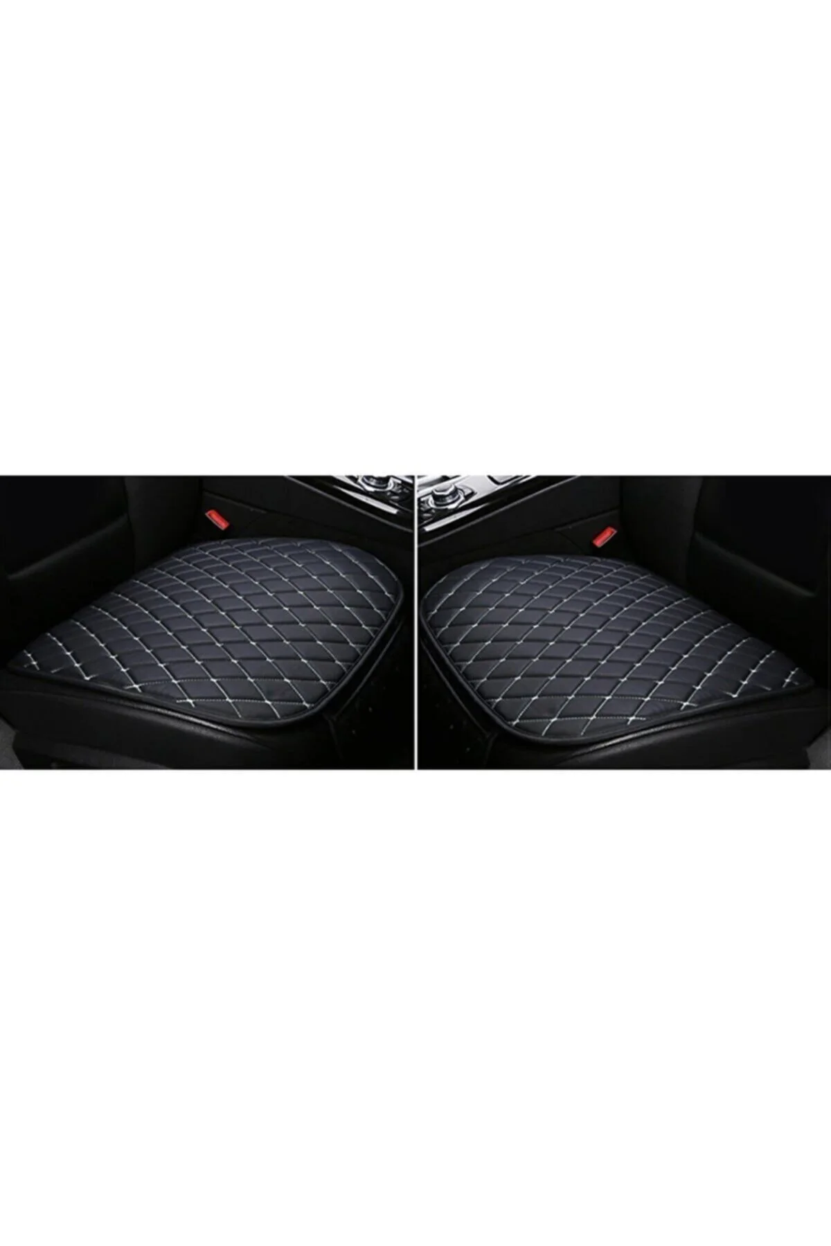 Renault Clio Iı Hb 2002-2008 Siyah Kumaş Minder Beyaz Nakışlı - Görsel 2