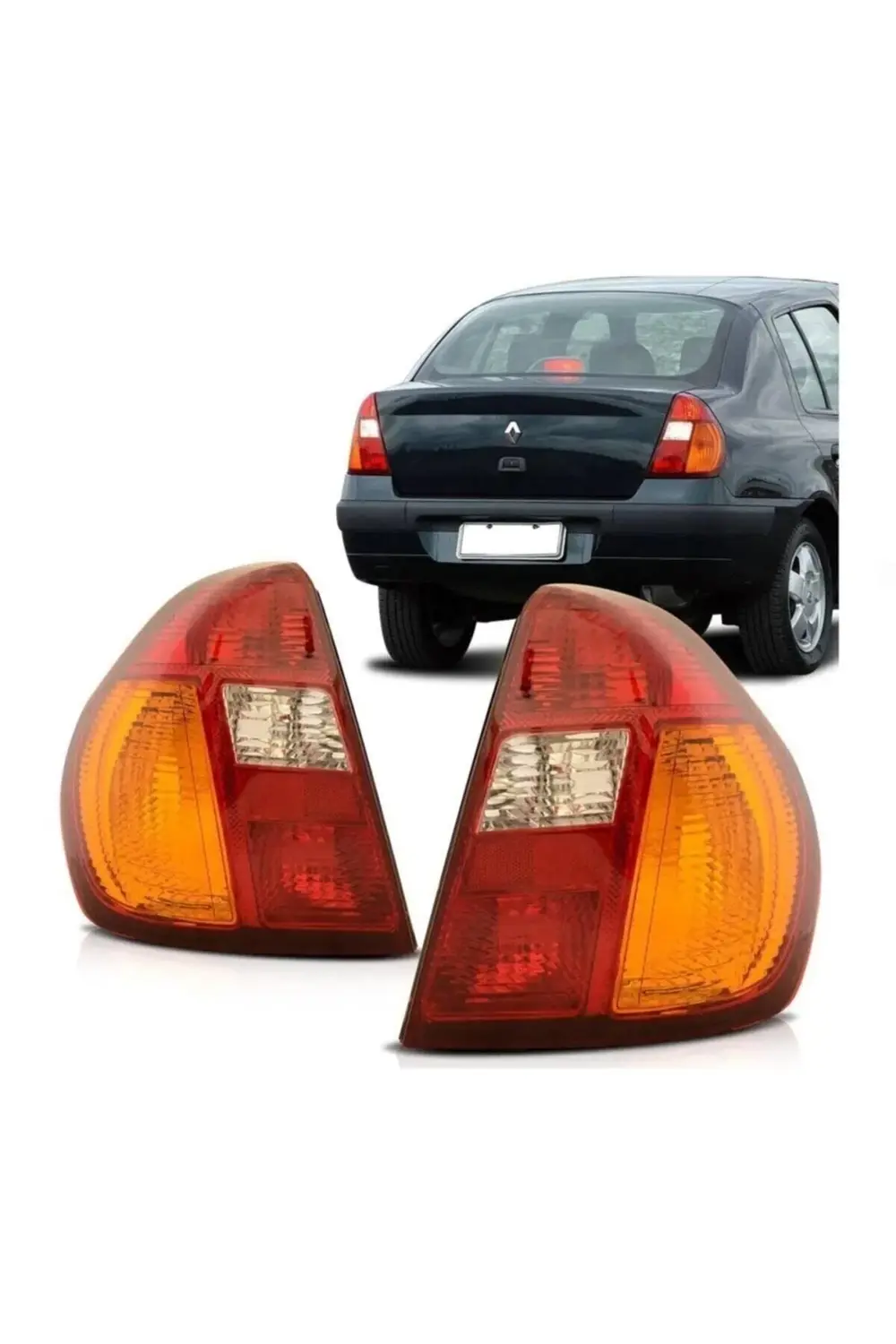 Renault Clio Sağ + Sol Arka Stop Lambası Takımı 1998--2002 Uyumlu