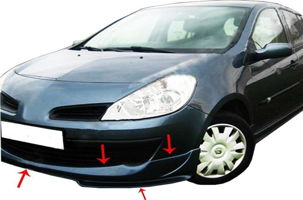 Renault Clio Uyumlu 3 Ön Tampon Altı Fiber 2005-2009
