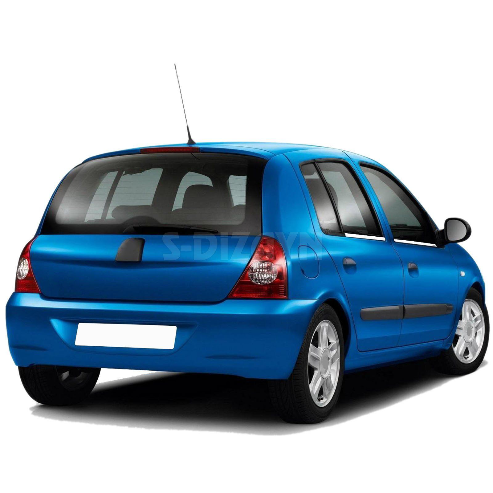 Renault Clio Uyumlu 2 Hatchback Krom Cam Çıtası 4 Parça 1999-2006 Renault Clio Uyumlu 2 Hatchback Krom Cam Çıtası 4 Parça 1999-2006