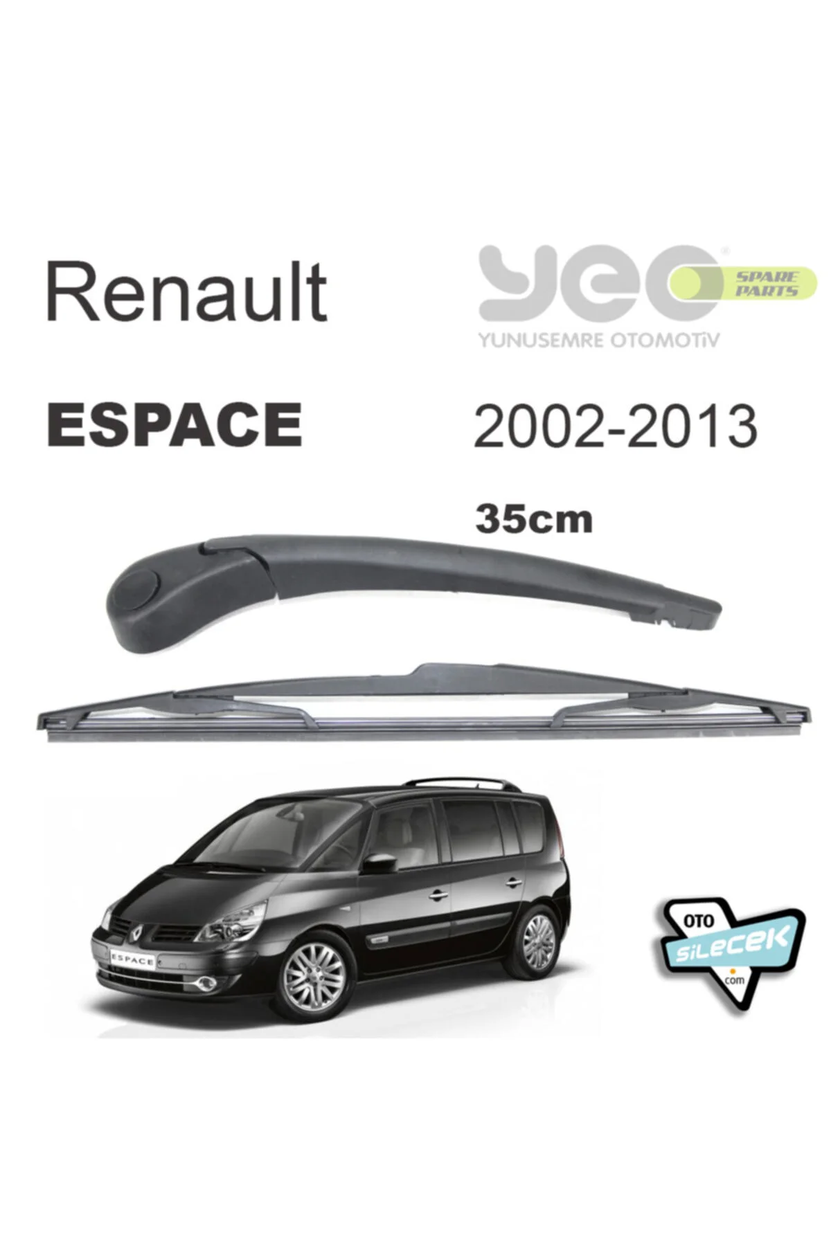 Renault Espace Arka Silecek Kolu Set 2002-2013
